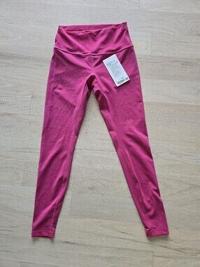 Lululemon Raspberry Pink High-Waist Active Leggings
